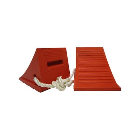 CHECKERS Utility Wheel Chock,Roped Pr,70k lb.Cap