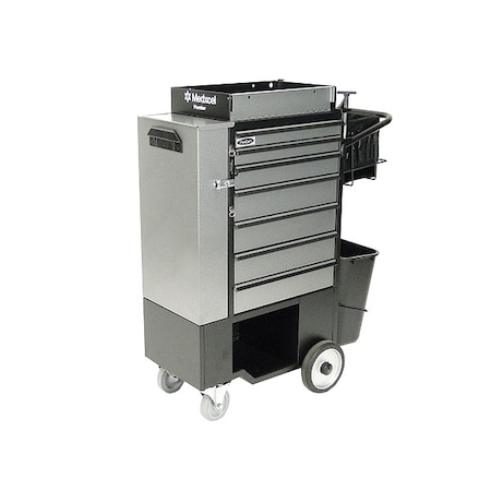 FLEXCART Plumbers Cart,Black,Medxcel