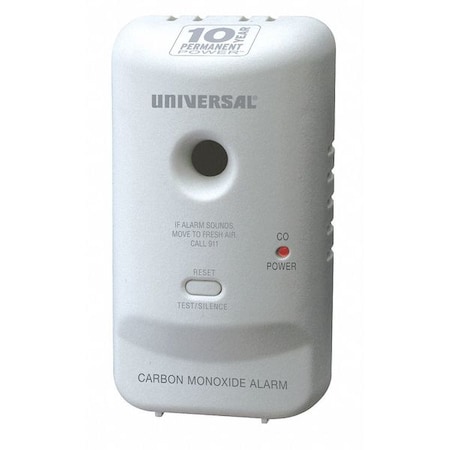 UNIVERSAL SECURITY INSTRUMENTS Carbon Monoxide Alarm;10 Year Battery