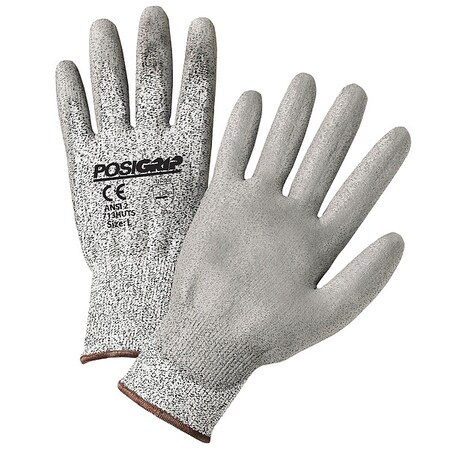 POSIGRIP Touchscreen Utility Glove,Gray,S,PK12