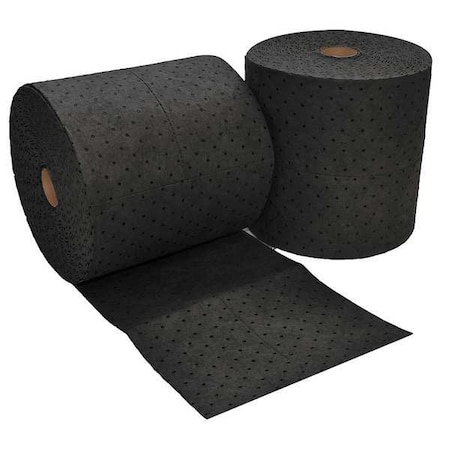 SUSTAYN BY SPILFYTER Absorb Roll,Universal,Black,150 ft.L,PK2