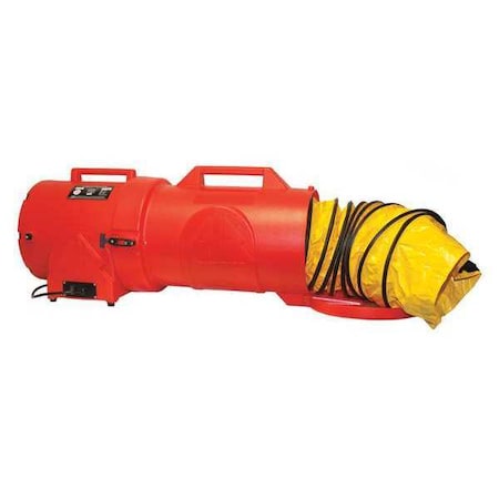 AIR SYSTEMS INTL Portable Fan,Orange,15 1/4