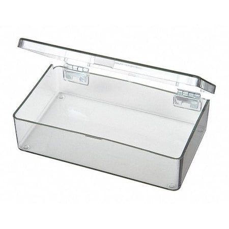 FLAMBEAU Storage Box,Snap Clip,Clear,1 1/16 in