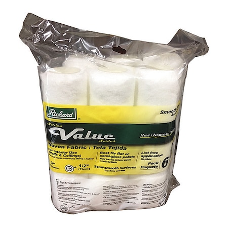 RICHARD Wvn Lint Free Rllr Cover,9&,1/2&Pile,PK6