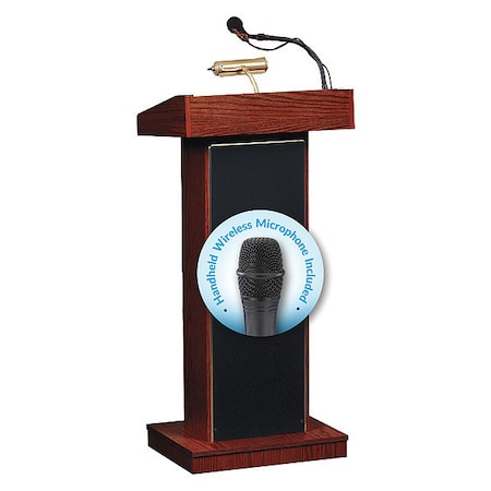 OKLAHOMA SOUND Sound Lectern,46 in H,Mahogany