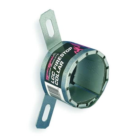 STI Firestop Pipe Collar,Silv,Steel,2.3&Dia.