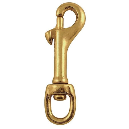 LUCKY LINE Slide Bolt Snap, Bronze, 7/16 in Eye Dia