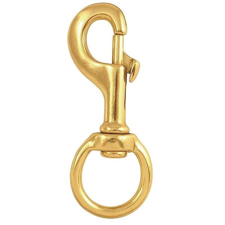 LUCKY LINE Slide Bolt Snap,Bronze,1 1/4 in Eye Dia