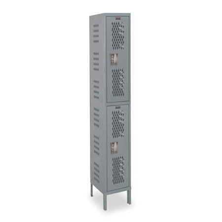 HALLOWELL Lckr;2x1Lckr;Drk Gry;78&quot;x18&quot;x18&quot;;Assm