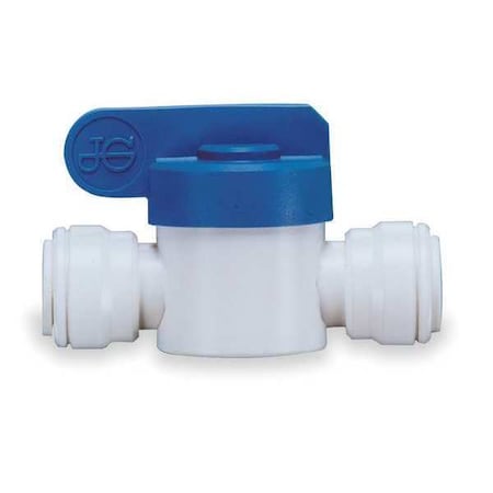 JOHN GUEST Manual 2-Way Ball Valve,Push,Polypro,PK5