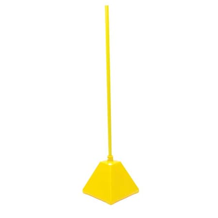 IDEAL SHIELD Sign Base w/Post,Pyramid Base Shape