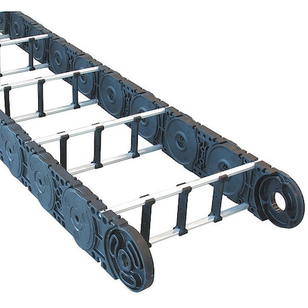 KABELSCHLEPP Varitrak MC,Open,Nyln/Alum,W13.57In,L5Ft