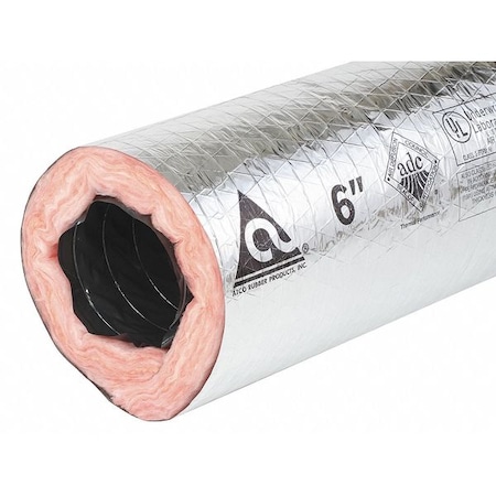 ATCO Insulated Flexible Duct;8In Dia