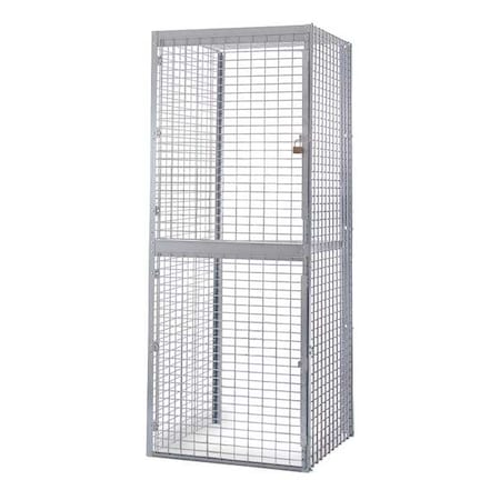 FOLDING GUARD StrgLckrAO,90&x48&x60&,1opng,Sd Pnl,Door