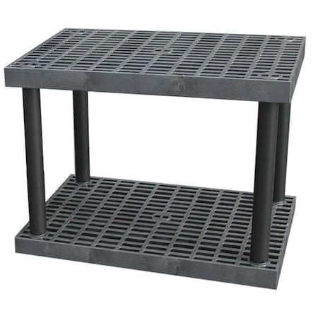 STRUCTURAL PLASTICS Plstc Shelf,24inx27inx36inShlfLdCp:250lb