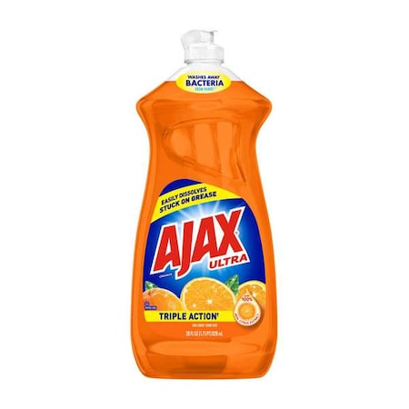 AJAX Dish Soap,Bottle,28 oz,Orange,Liquid,PK9