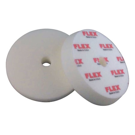 FLEX NORTH AMERICA Polishing Pad,5-1/2& Size,Foam,White