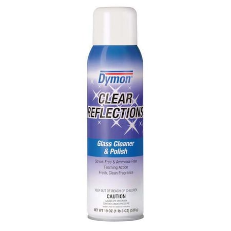 DYMON Glass Cleaner;20 oz.;Aerosol Can;PK12