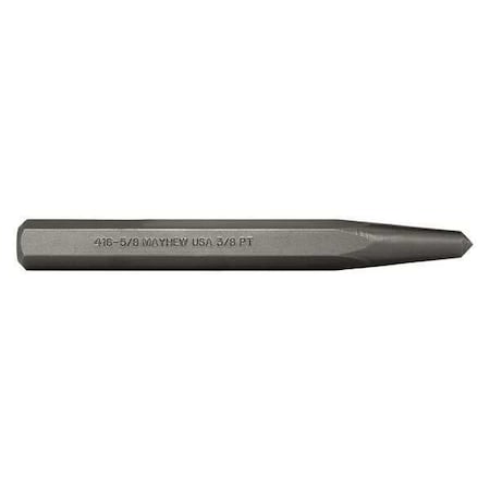 MAYHEW SELECT Center Punch;6-1/4 in L;Steel;Shot Blast
