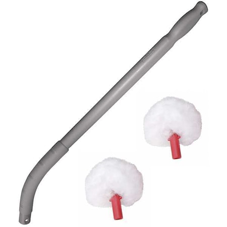 UNGER Toilet Swab,26 in L,White