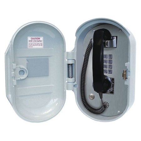 GAI-TRONICS Telephone,VoIP/Ethernet,Gy,Surface Mount