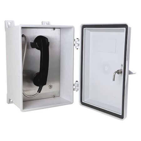 GAI-TRONICS Telephone,VoIP/Ethernet,Gy,Surface Mount