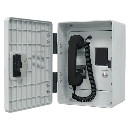 GAI-TRONICS Telephone,VoIP/Ethernet,Gy,Surface Mount