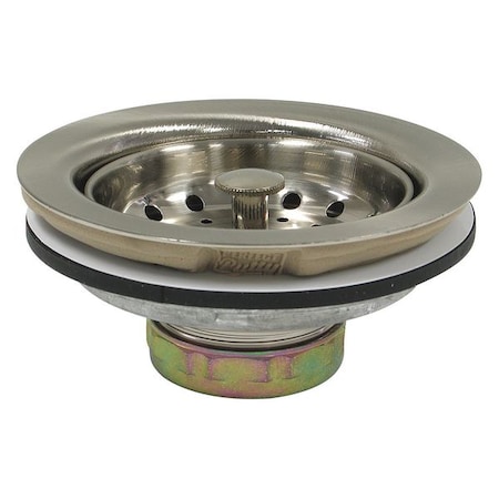PERFECT PUTTY SS, Zinc,Basket Strainer,4-1/2in