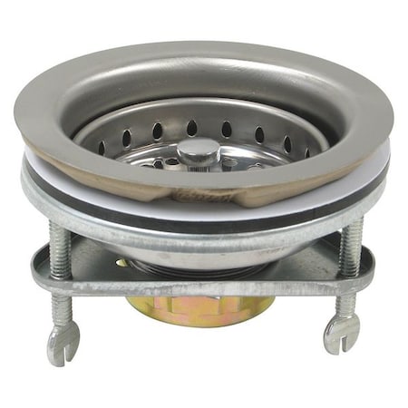 PERFECT PUTTY Brass, SS ,Basket Strainer,4-1/2in