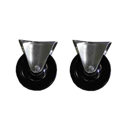 IDEAL SHIELD Rubber Casters, PK2