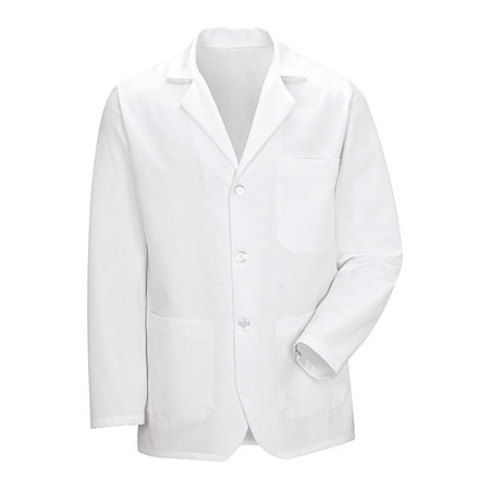RED KAP 401Tbwht Mns Wh L/S Counter Coat