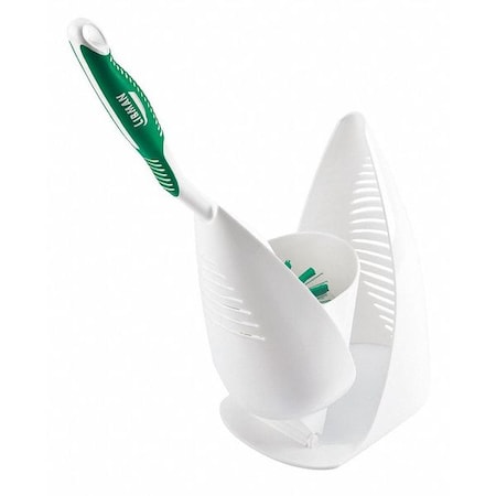 LIBMAN Angled Bowl Brush and Caddy 16& Long