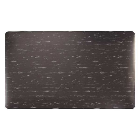 APACHE MILLS Anti-Fatigue Mat,1/2&,Black/White,3 x 5