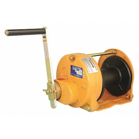 MAXPULL WINCHES Hand Winch,1100 lb. 1st Layer Ld Cap.