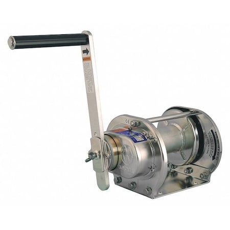 MAXPULL WINCHES Hand Winch;220 lb. 1st Layer Ld Cap.