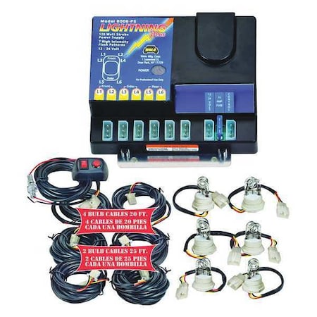 WOLO Strobe Kit Plus,4 Clear/2 Amber Bulbs