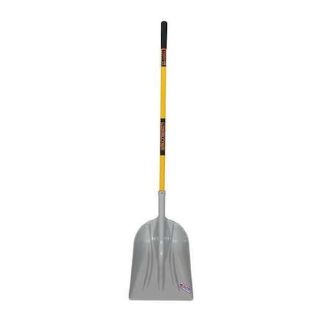STRUCTRON Grain Scoop;Poly 51" Handle