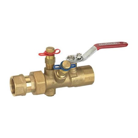 NUTECH Manual Balancing Valve,1-1/2 In,FNPT