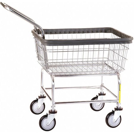 R&,amp,B WIRE PRODUCTS Laundry Cart,26 1/2 in L,Silver