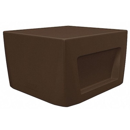 CORTECH End Table,15 in H,Brown