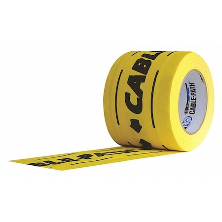 PROTAPES Cable Path Cloth Tape,4x30 yd.,Yellow
