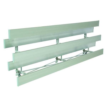 NATIONAL RECREATION SYSTEMS Bleacher,3 Rows,59 5/8 in x 15 ft