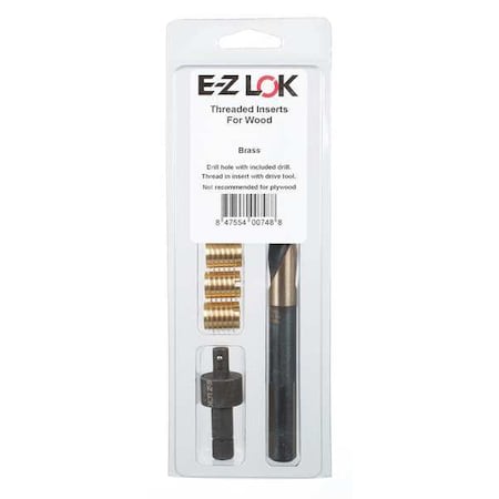 E-Z LOK Thread Insert Kit,Brass,Size 5/16-18