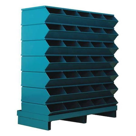 STACKBIN Sectional Bin Unit,35,Blue,41 in. H