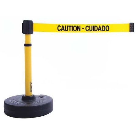 BANNER STAKES PLUS Barrier System,Caution - Cuidado