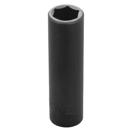 PROTO Impct Skt,Steel,Blk Oxd,1/2 in
