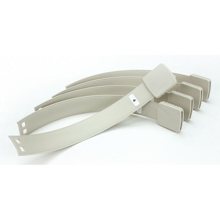 STANLEY HEALTHCARE Wrist Strap,6 1/2& L,Gray,PK5