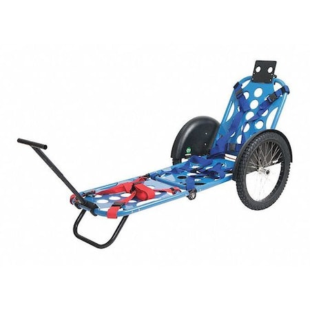 REXONE Mobile Stretcher;400 lb;Blue;72" L