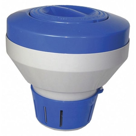 JED POOL TOOLS Pool Chemical Dispenser,Blue/Gray
