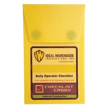 IRONGUARD Daily Operator Checklist,Yellow,4 1/2